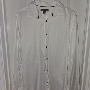 Men's White Button-Up Shirt